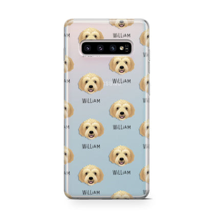 Labradoodle Icon with Name Samsung Galaxy S10 Case