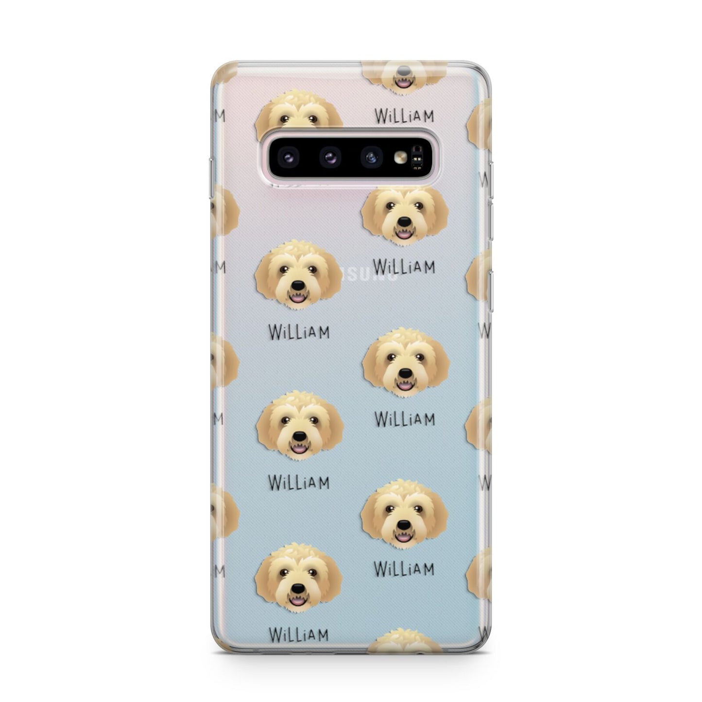 Labradoodle Icon with Name Samsung Galaxy S10 Plus Case