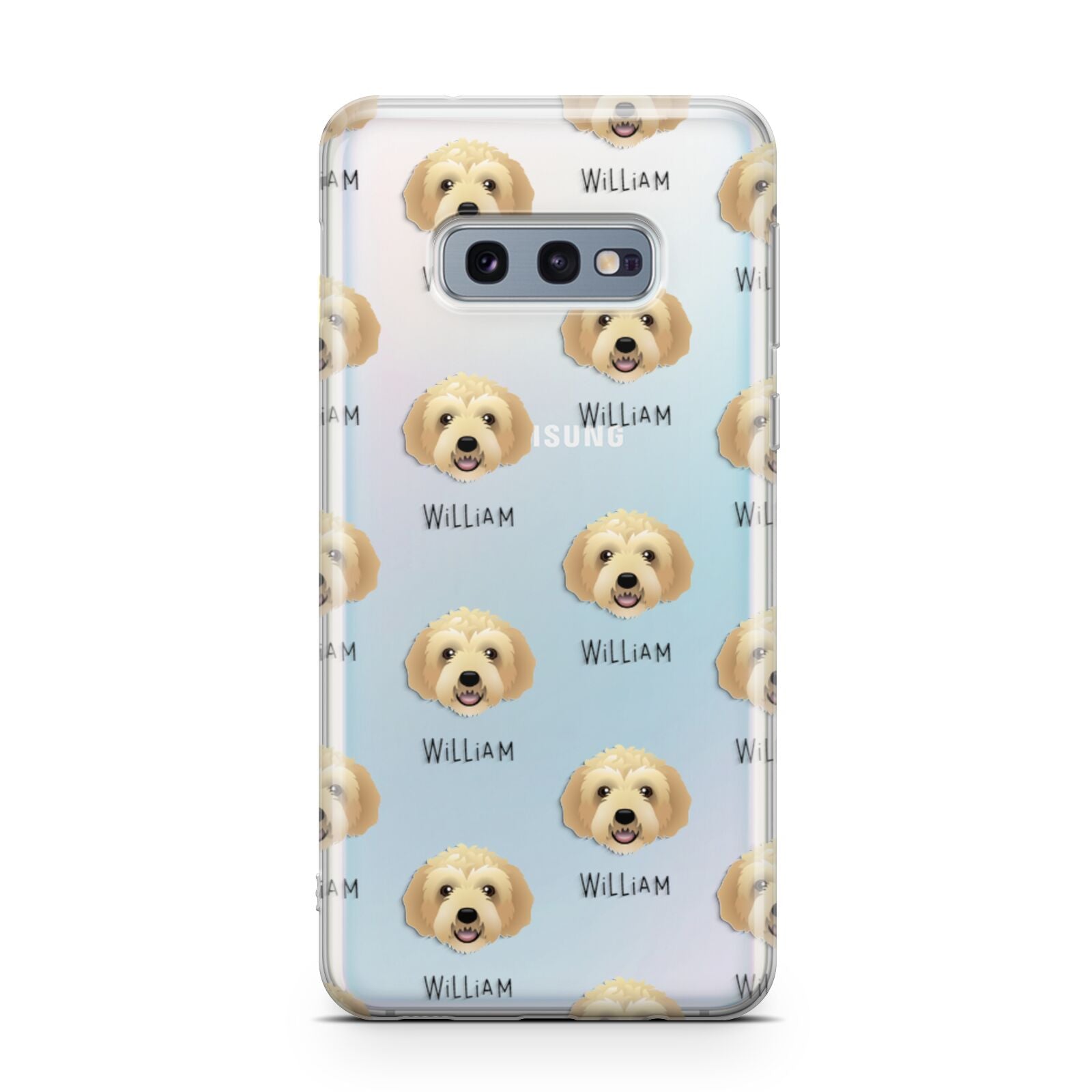 Labradoodle Icon with Name Samsung Galaxy S10E Case