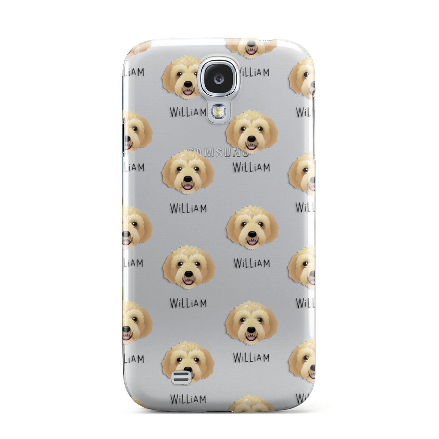 Labradoodle Icon with Name Samsung Galaxy S4 Case