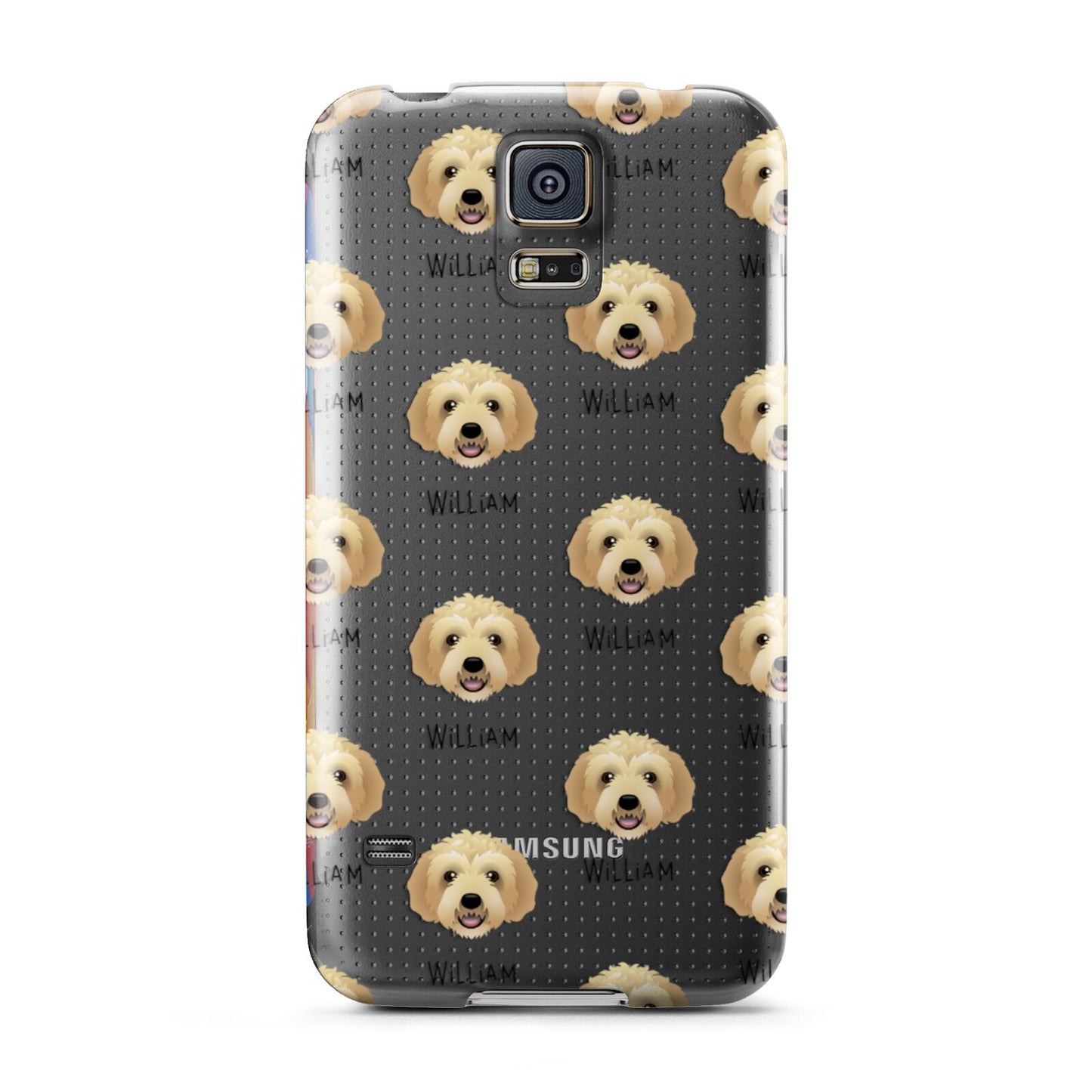 Labradoodle Icon with Name Samsung Galaxy S5 Case