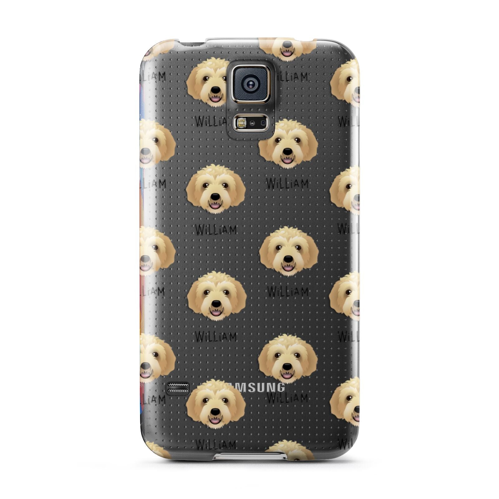 Labradoodle Icon with Name Samsung Galaxy S5 Case