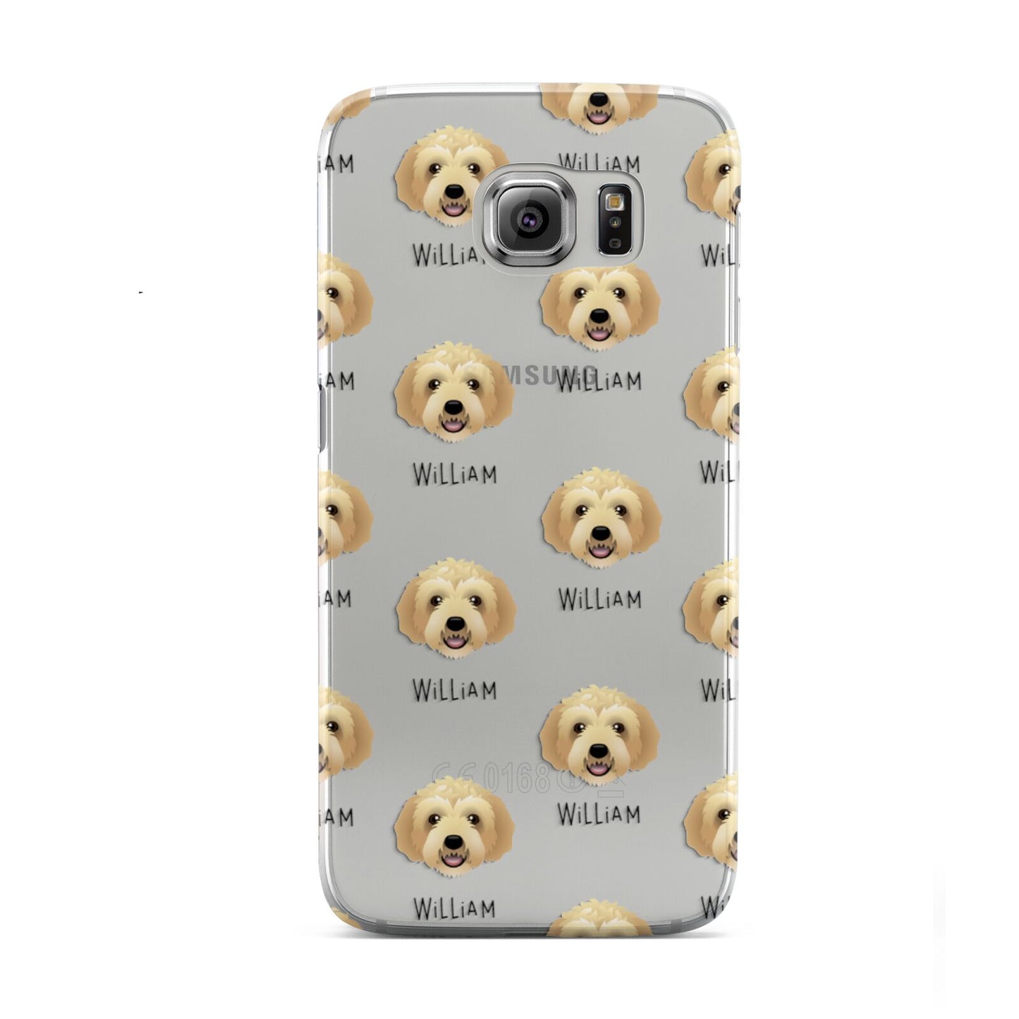 Labradoodle Icon with Name Samsung Galaxy S6 Case