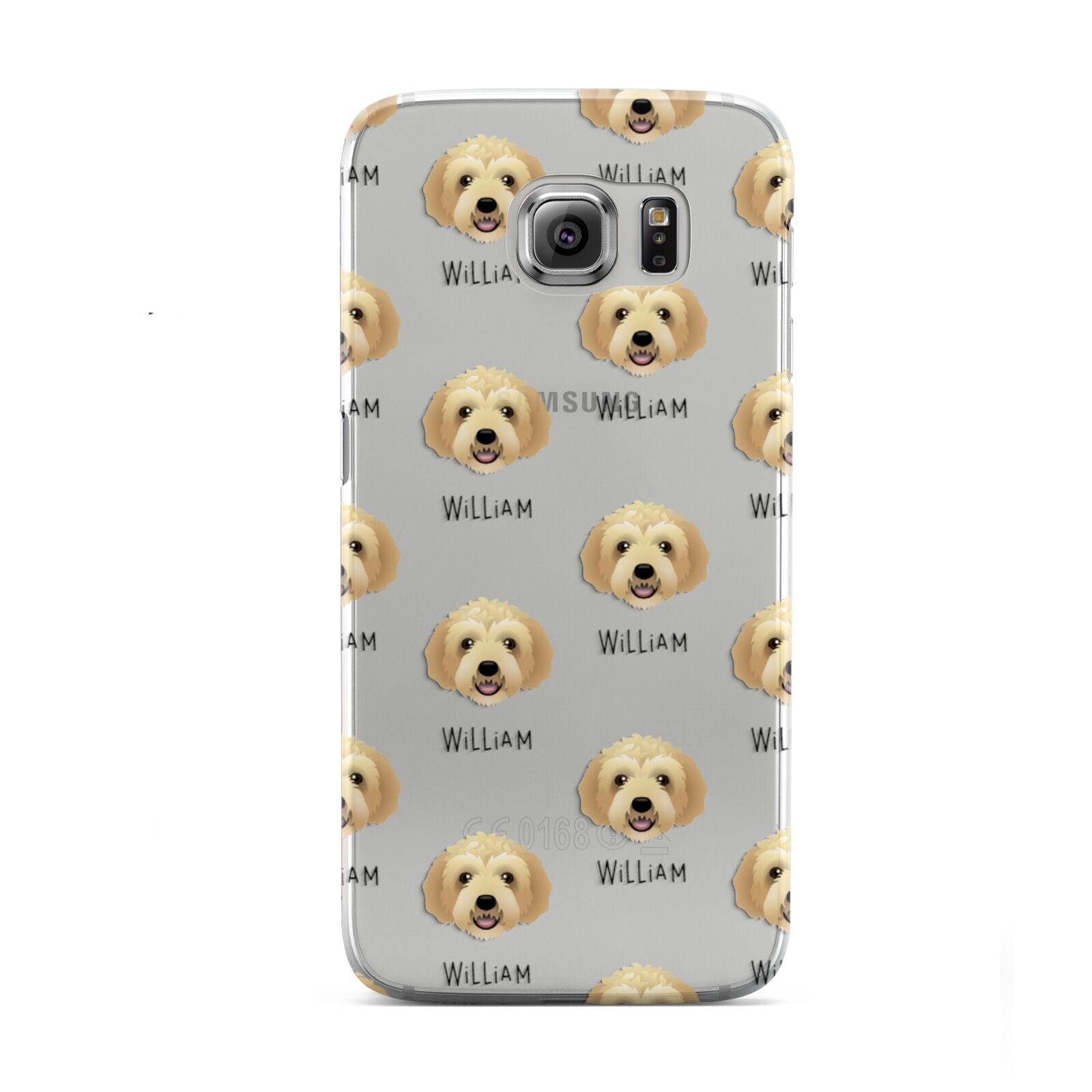 Labradoodle Icon with Name Samsung Galaxy S6 Case
