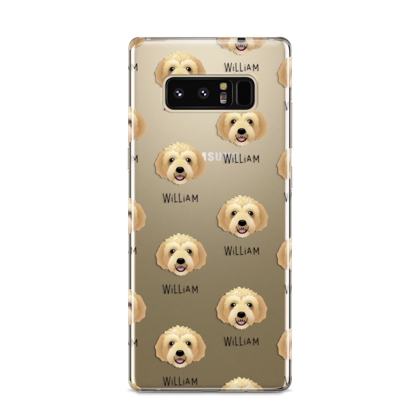 Labradoodle Icon with Name Samsung Galaxy S8 Case