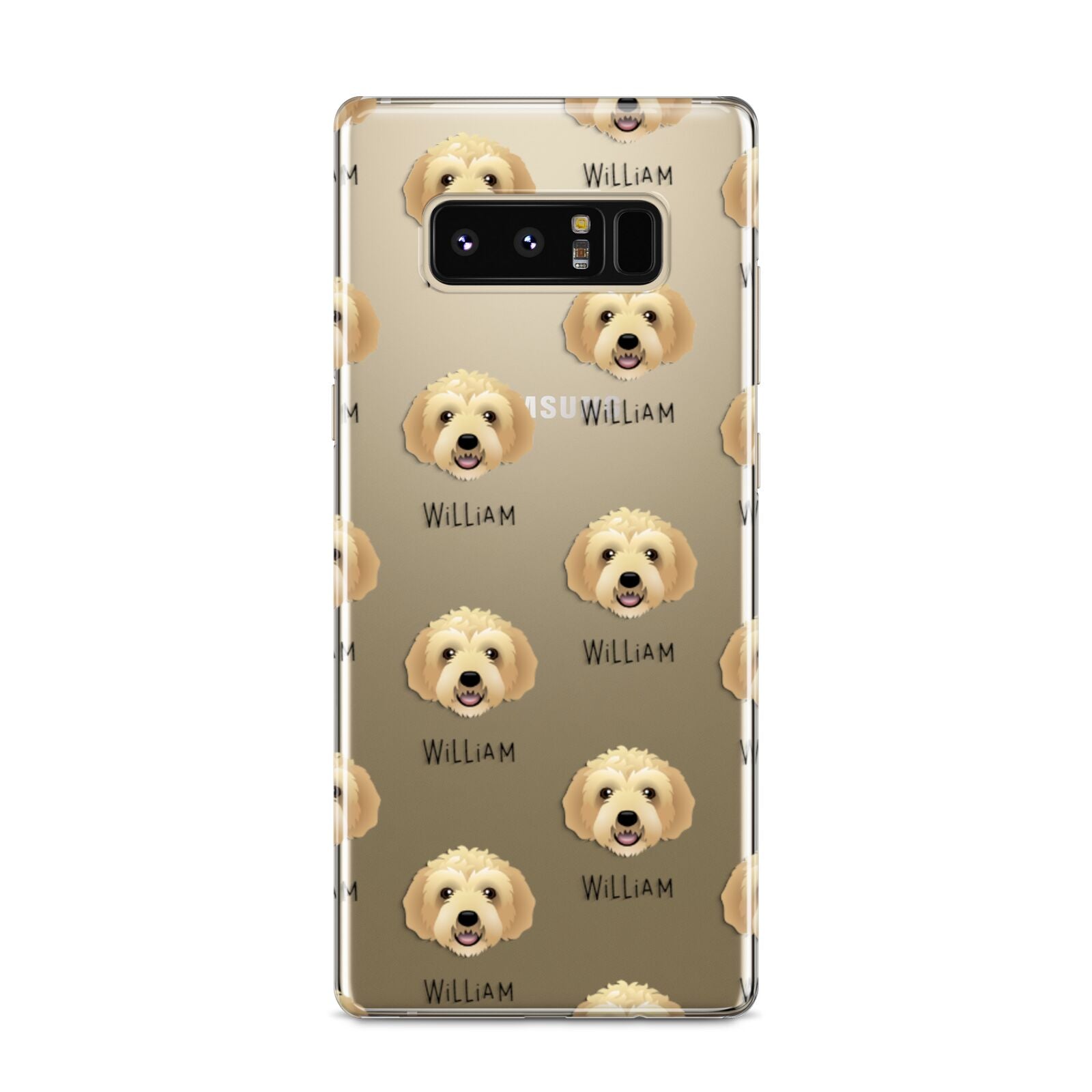 Labradoodle Icon with Name Samsung Galaxy S8 Case