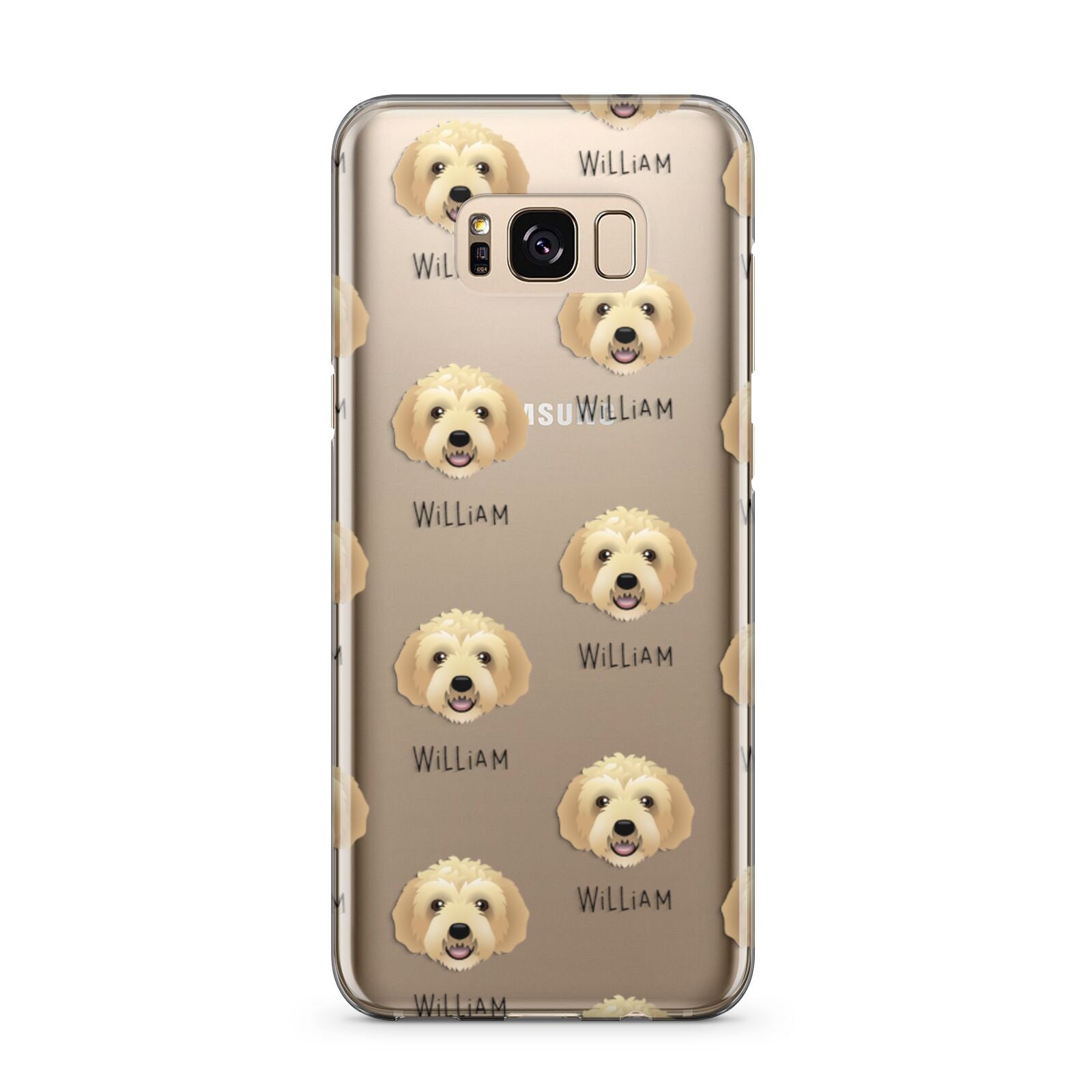 Labradoodle Icon with Name Samsung Galaxy S8 Plus Case