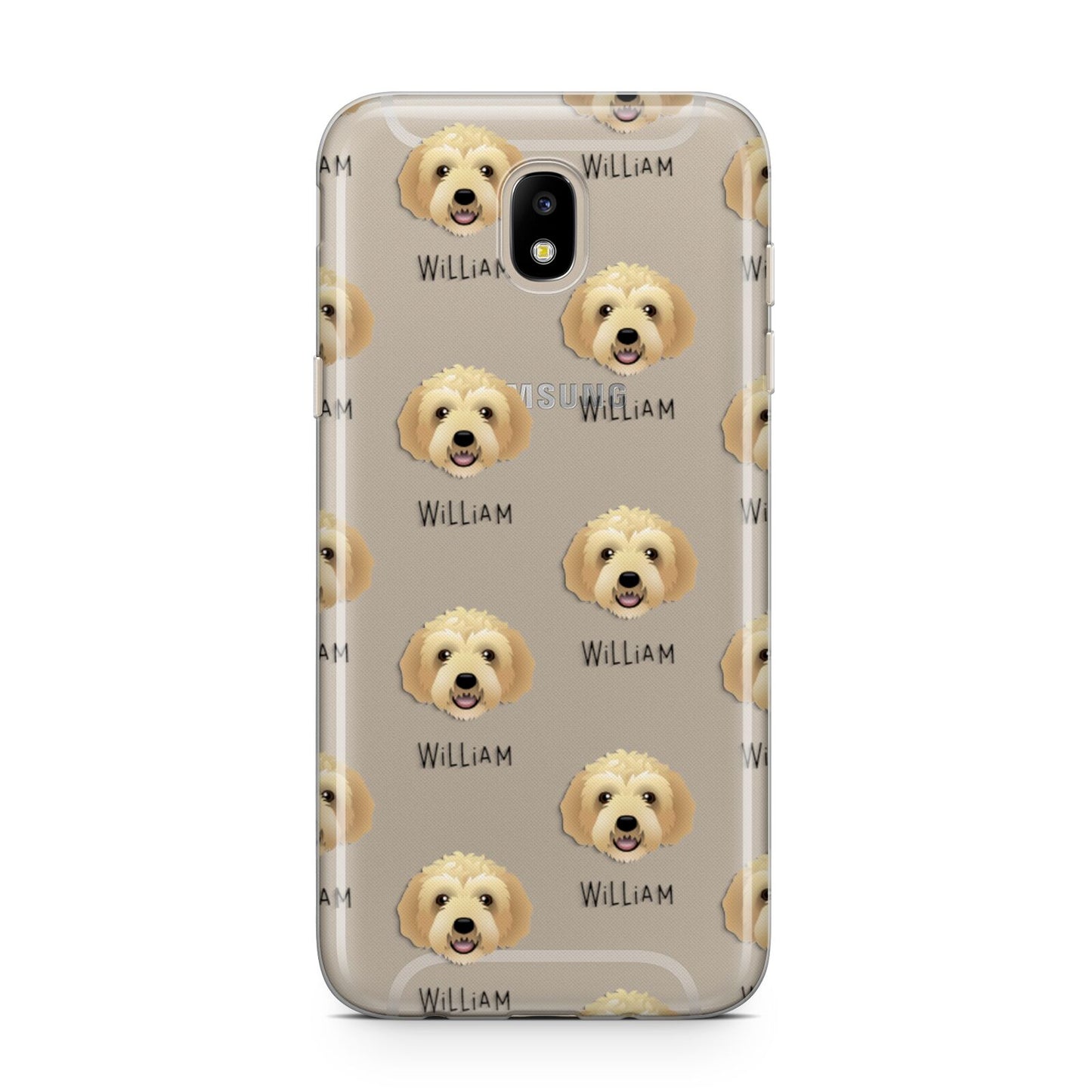 Labradoodle Icon with Name Samsung J5 2017 Case