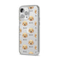 Labradoodle Icon with Name iPhone 14 Pro Max Clear Tough Case Silver Angled Image