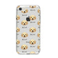 Labradoodle Icon with Name iPhone 8 Bumper Case on Silver iPhone