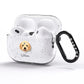Labradoodle Personalised AirPods Pro Glitter Case Side Image