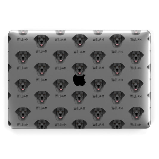 Labrador Retriever Icon with Name Apple MacBook Case
