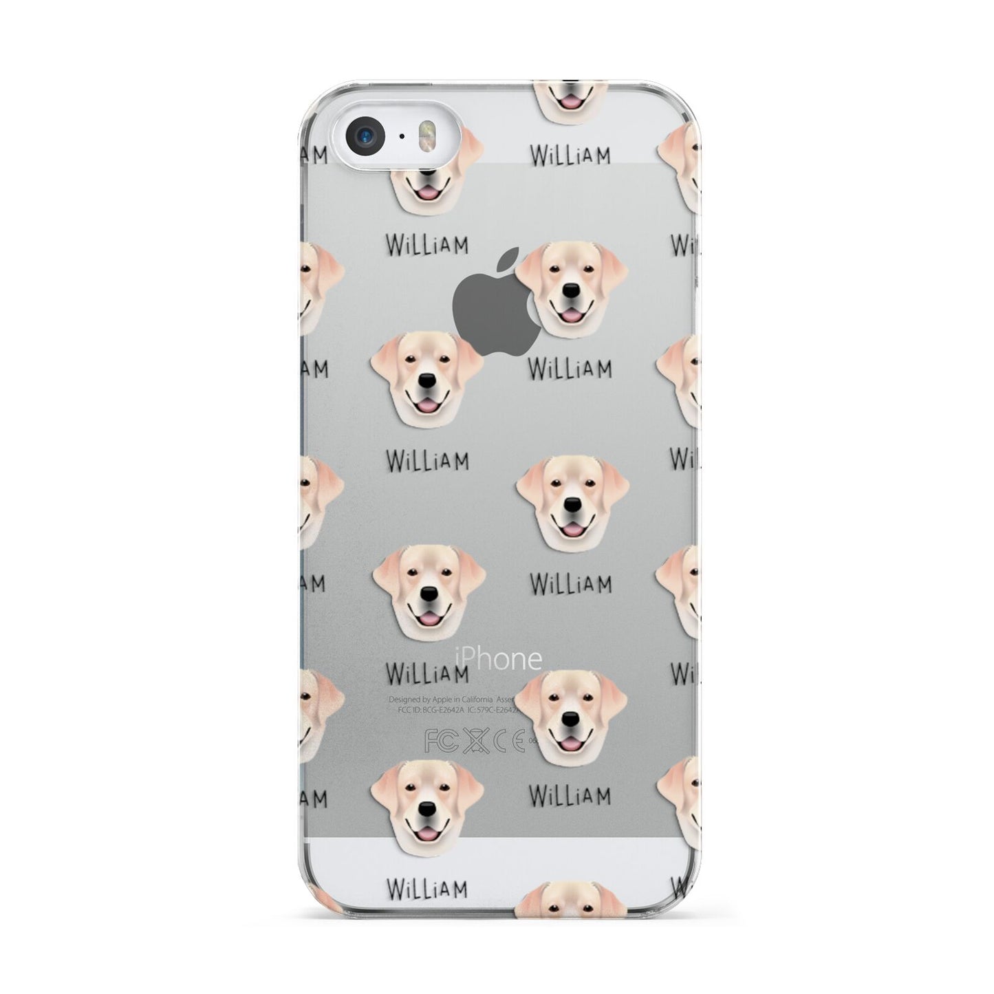Labrador Retriever Icon with Name Apple iPhone 5 Case