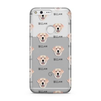 Labrador Retriever Icon with Name Google Pixel Case