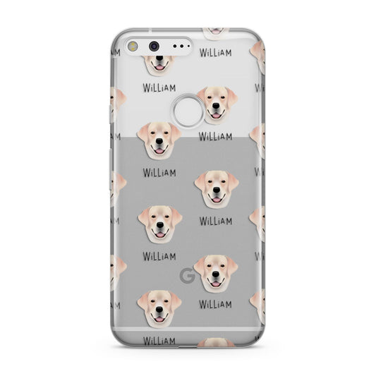 Labrador Retriever Icon with Name Google Pixel Case