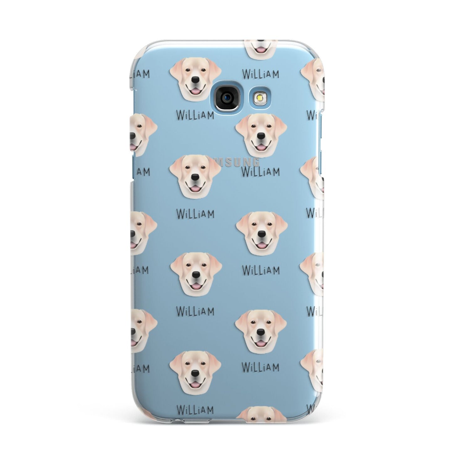 Labrador Retriever Icon with Name Samsung Galaxy A7 2017 Case