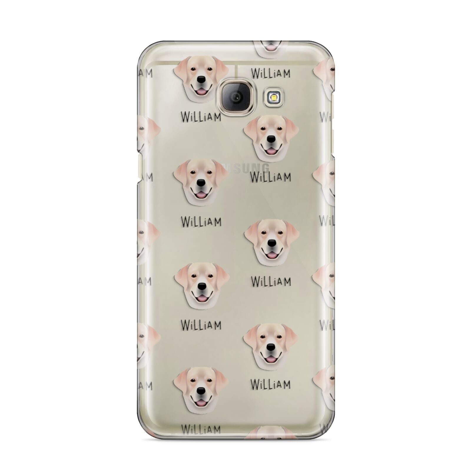 Labrador Retriever Icon with Name Samsung Galaxy A8 2016 Case