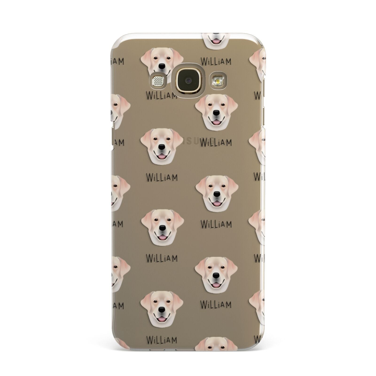 Labrador Retriever Icon with Name Samsung Galaxy A8 Case