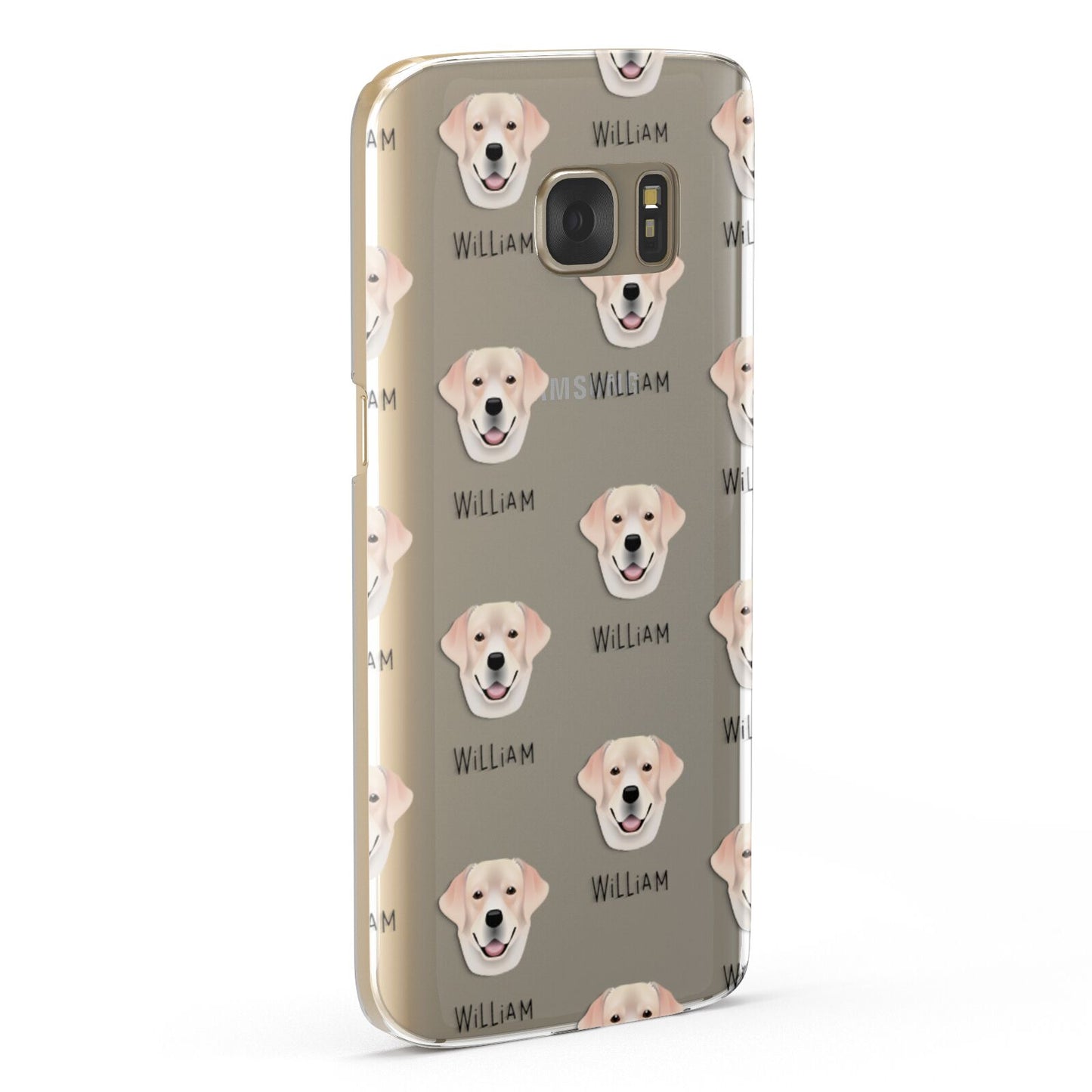 Labrador Retriever Icon with Name Samsung Galaxy Case Fourty Five Degrees