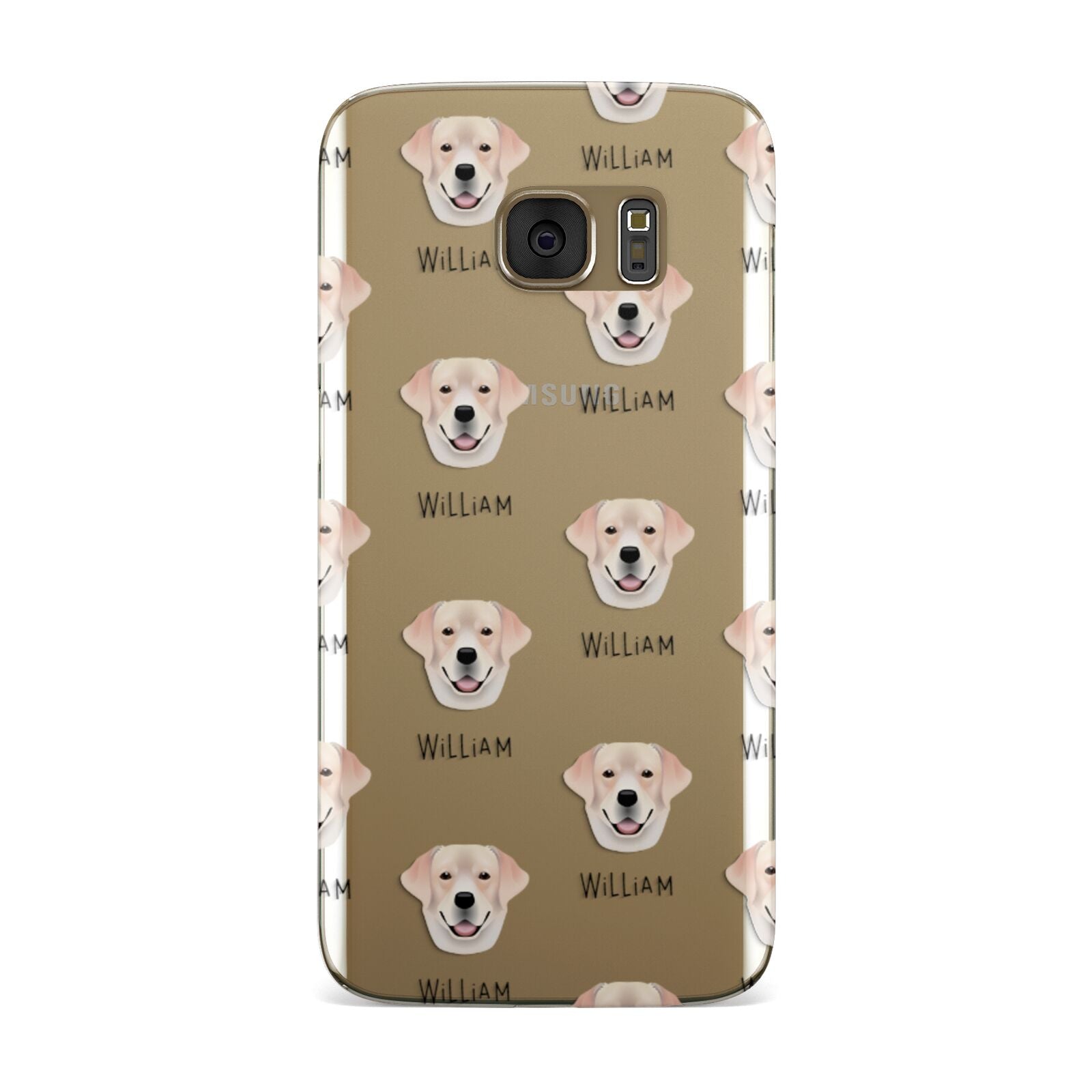 Labrador Retriever Icon with Name Samsung Galaxy Case
