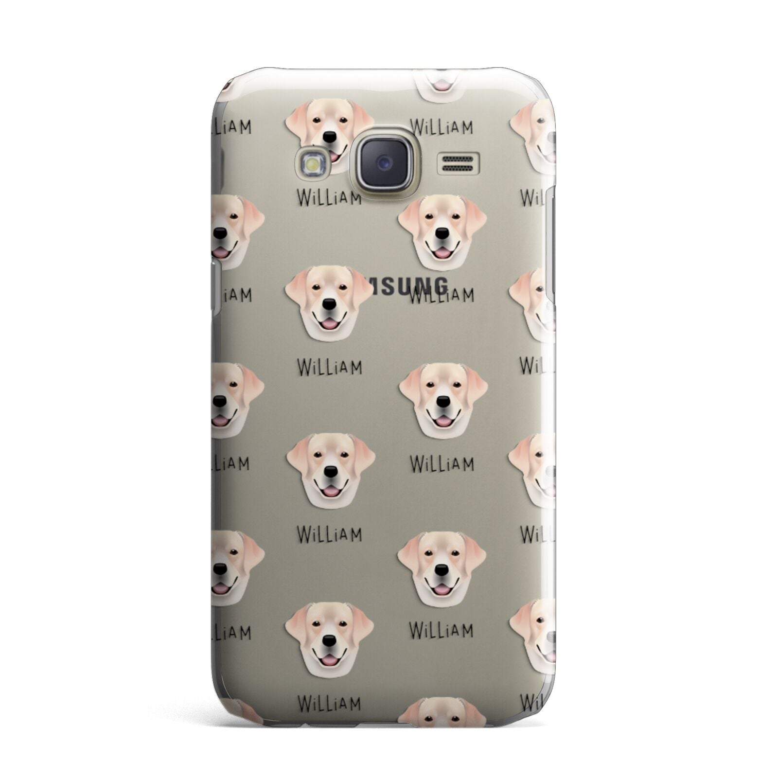 Labrador Retriever Icon with Name Samsung Galaxy J7 Case