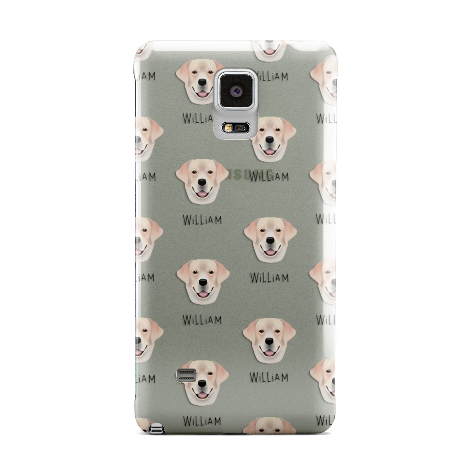 Labrador Retriever Icon with Name Samsung Galaxy Note 4 Case