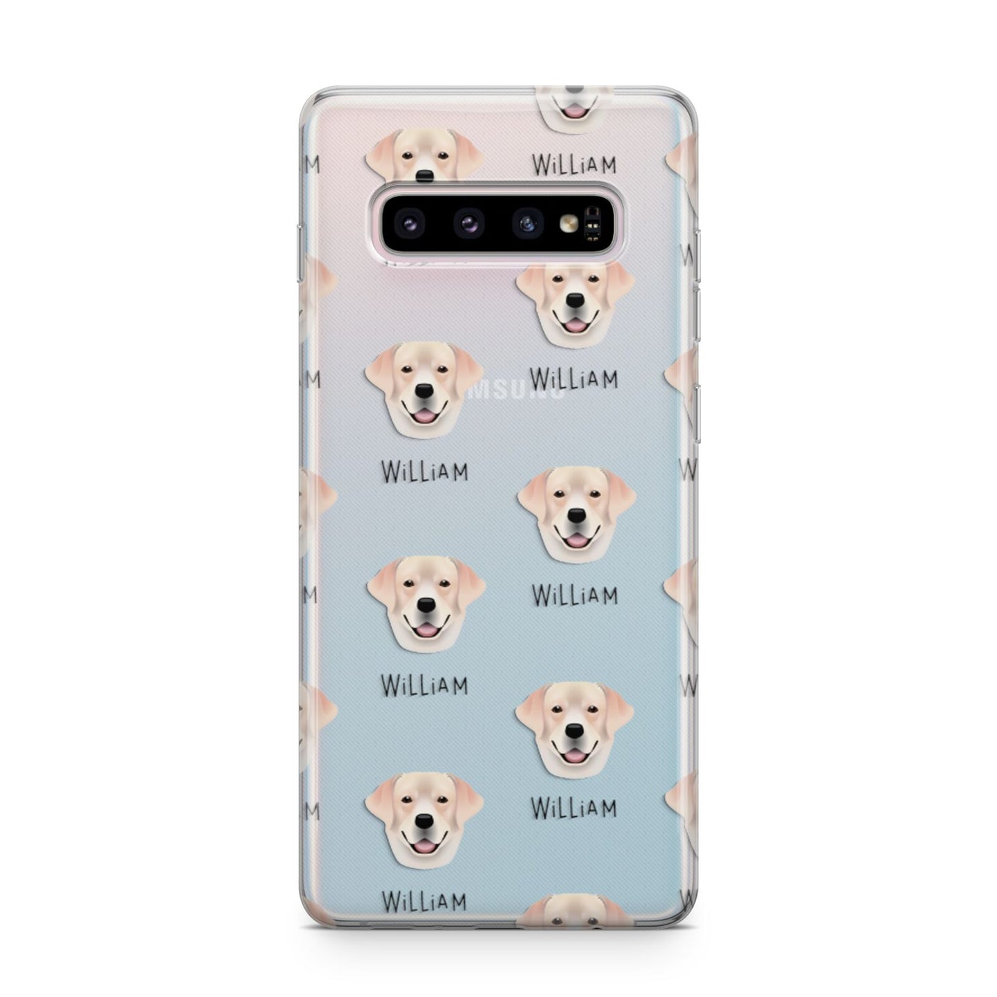 Labrador Retriever Icon with Name Samsung Galaxy S10 Plus Case