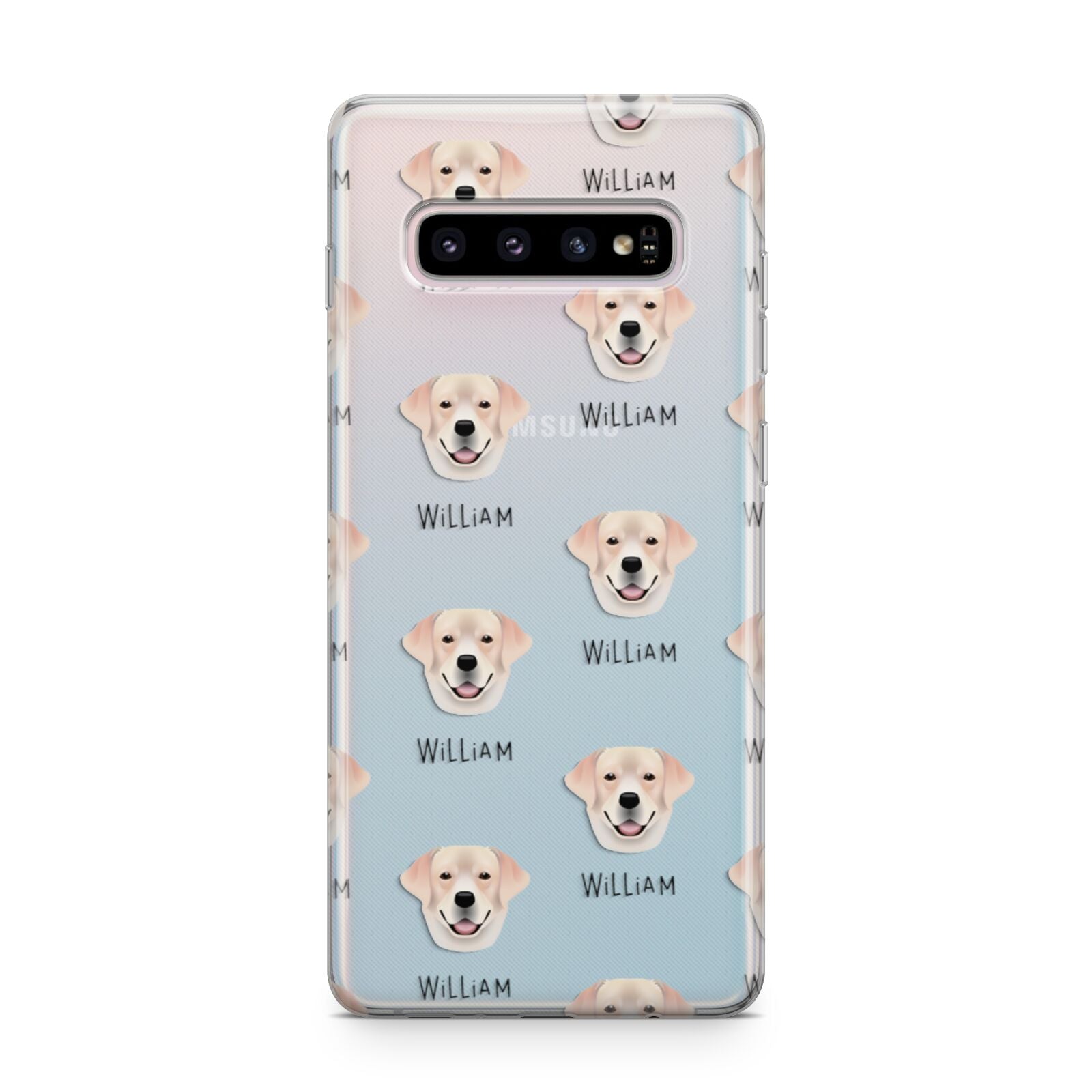 Labrador Retriever Icon with Name Samsung Galaxy S10 Plus Case