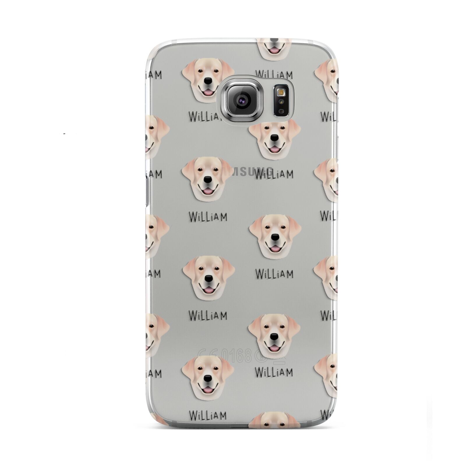 Labrador Retriever Icon with Name Samsung Galaxy S6 Case