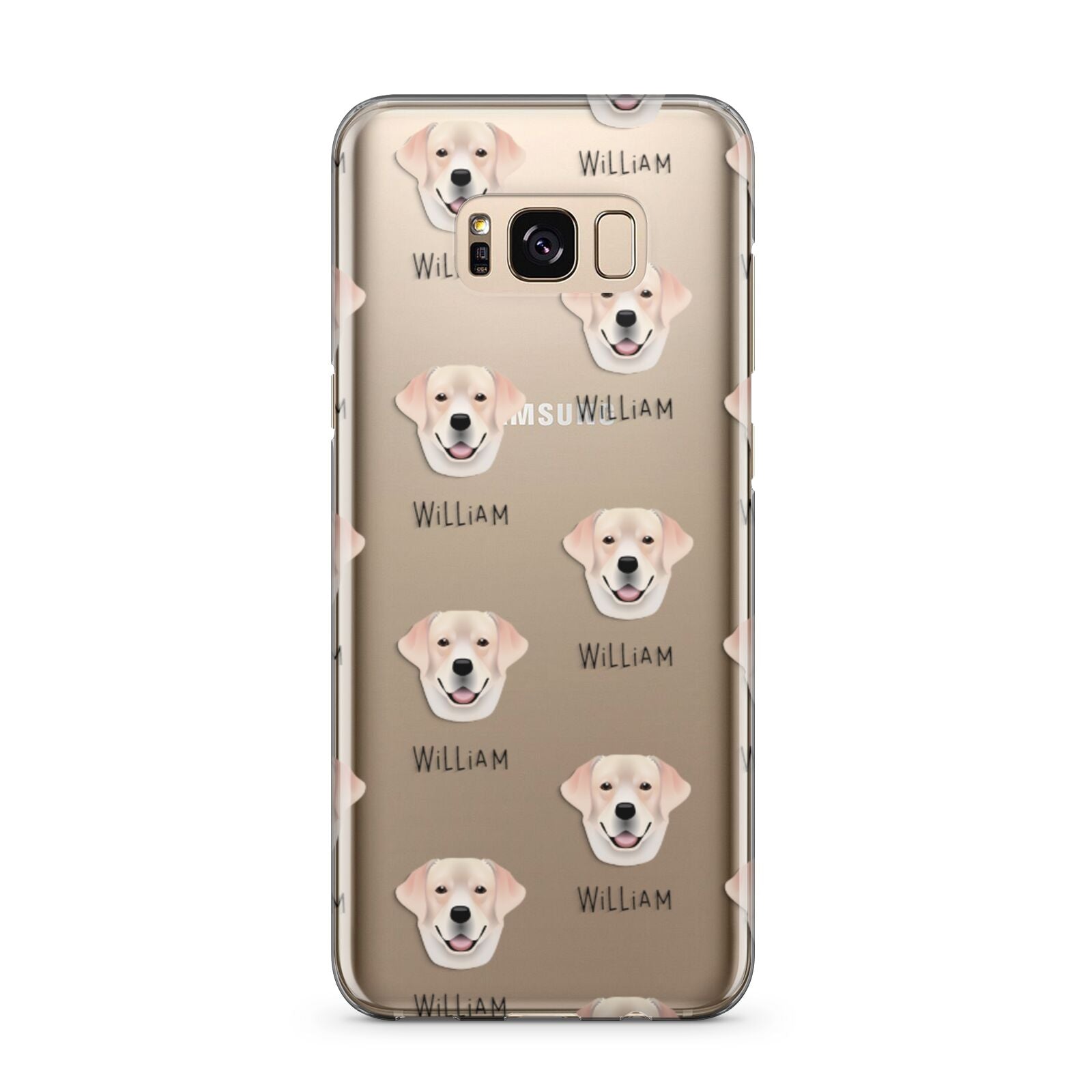 Labrador Retriever Icon with Name Samsung Galaxy S8 Plus Case