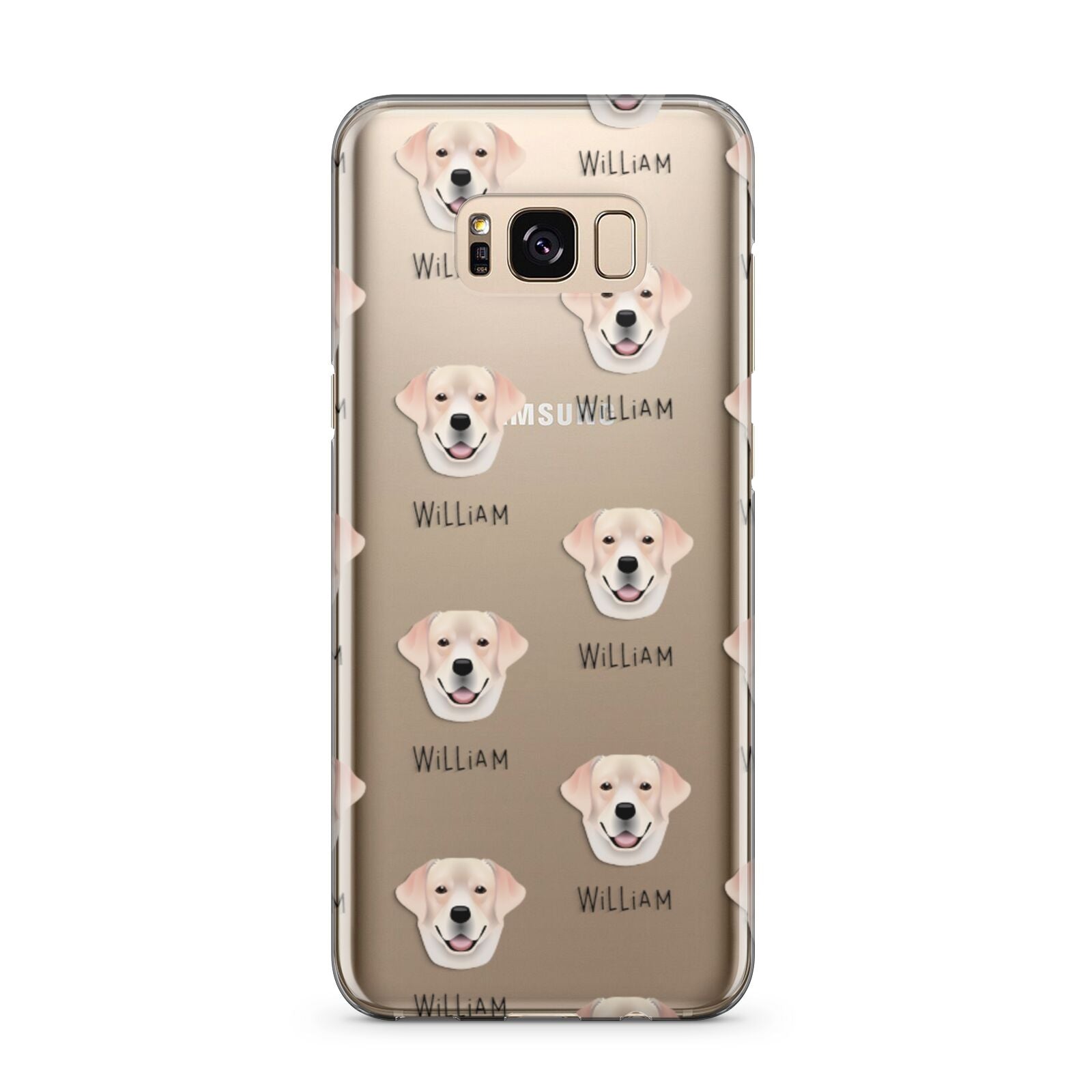Labrador Retriever Icon with Name Samsung Galaxy S8 Plus Case