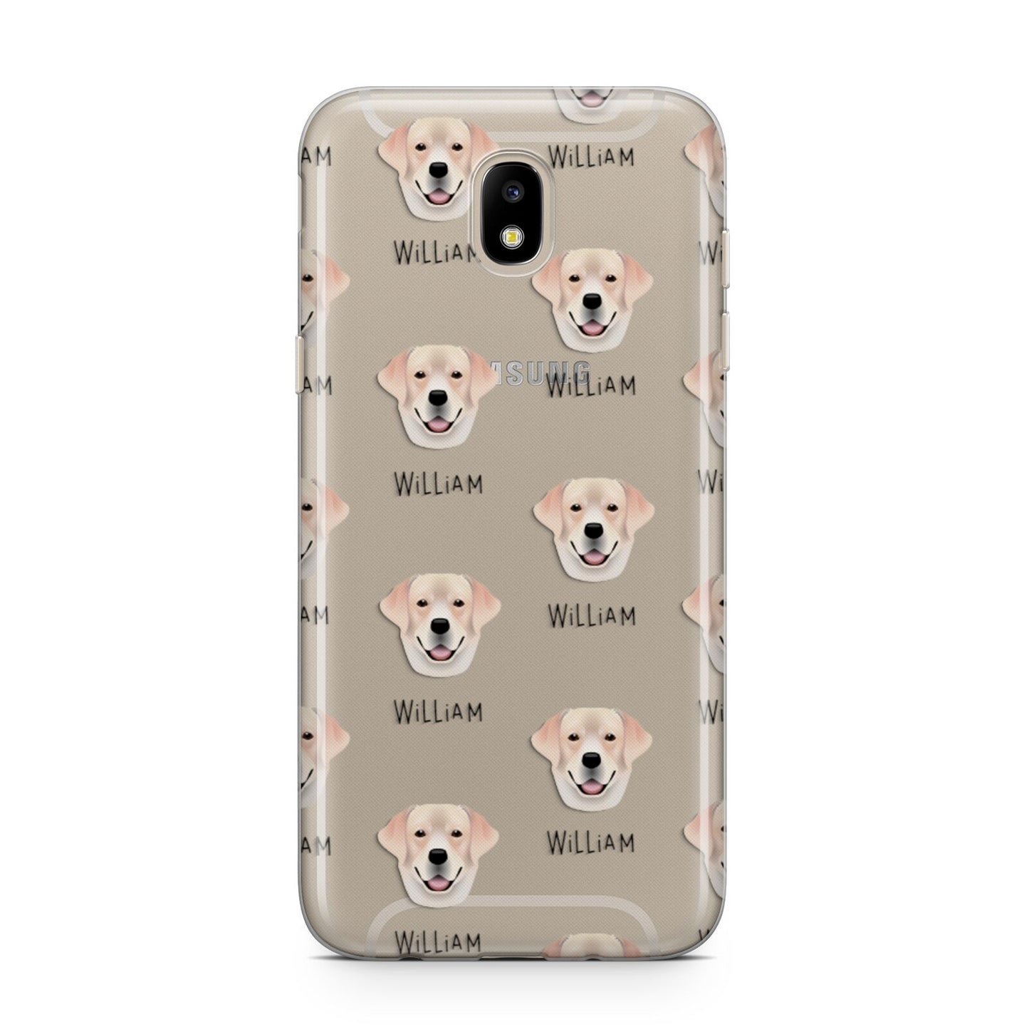 Labrador Retriever Icon with Name Samsung J5 2017 Case
