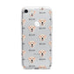 Labrador Retriever Icon with Name iPhone 7 Bumper Case on Silver iPhone