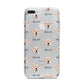 Labrador Retriever Icon with Name iPhone 7 Plus Bumper Case on Silver iPhone