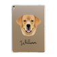 Labrador Retriever Personalised Apple iPad Gold Case