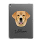 Labrador Retriever Personalised Apple iPad Grey Case