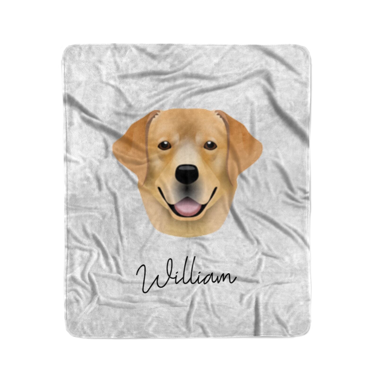 Labrador Retriever Personalised Medium Fleece Blanket