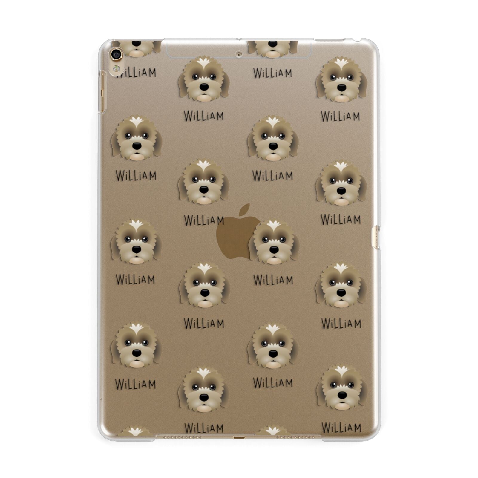 Lachon Icon with Name Apple iPad Gold Case
