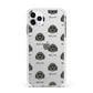 Lachon Icon with Name Apple iPhone 11 Pro Max in Silver with White Impact Case