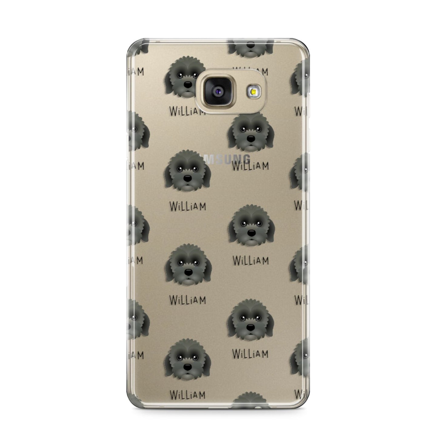 Lachon Icon with Name Samsung Galaxy A9 2016 Case on gold phone
