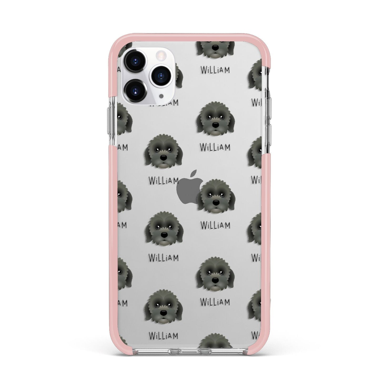 Lachon Icon with Name iPhone 11 Pro Max Impact Pink Edge Case