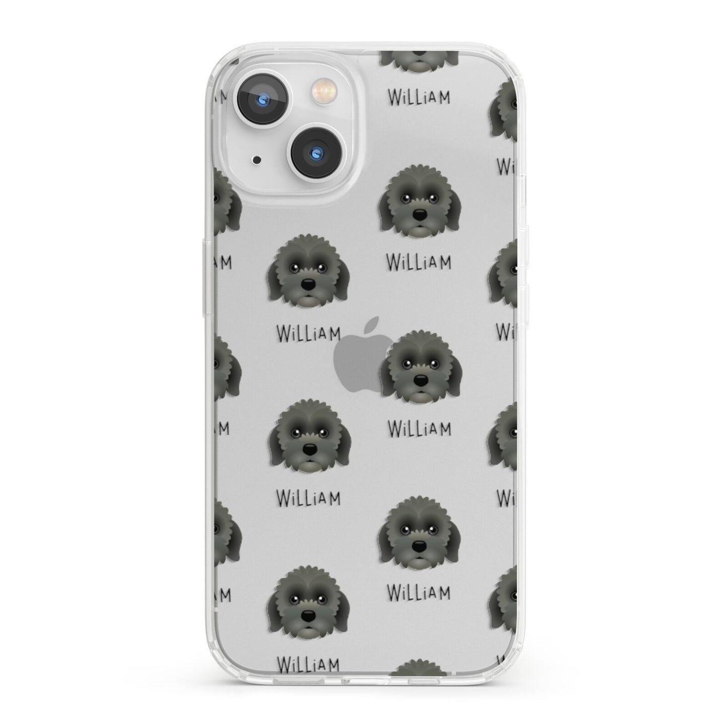 Lachon Icon with Name iPhone 13 Clear Bumper Case