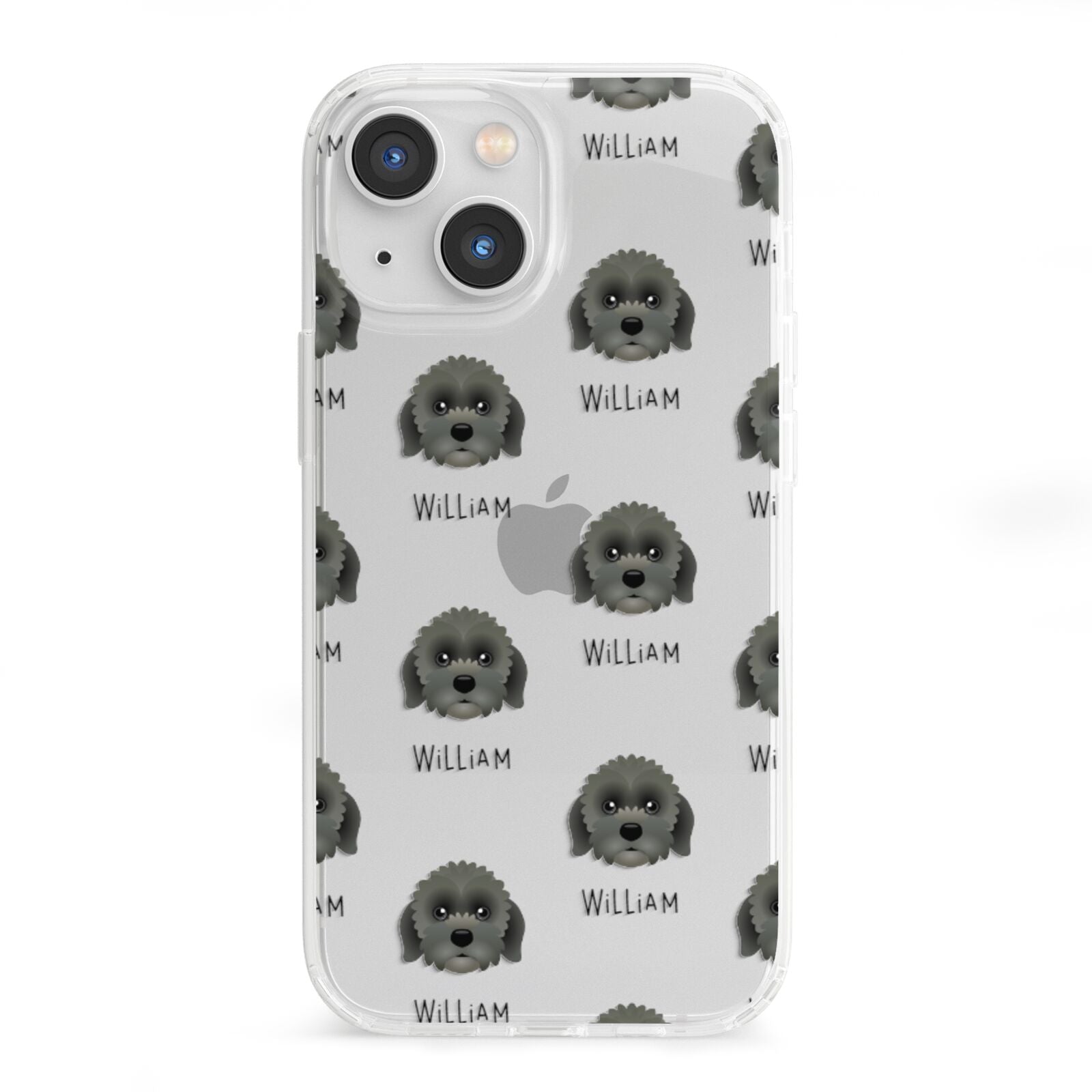 Lachon Icon with Name iPhone 13 Mini Clear Bumper Case