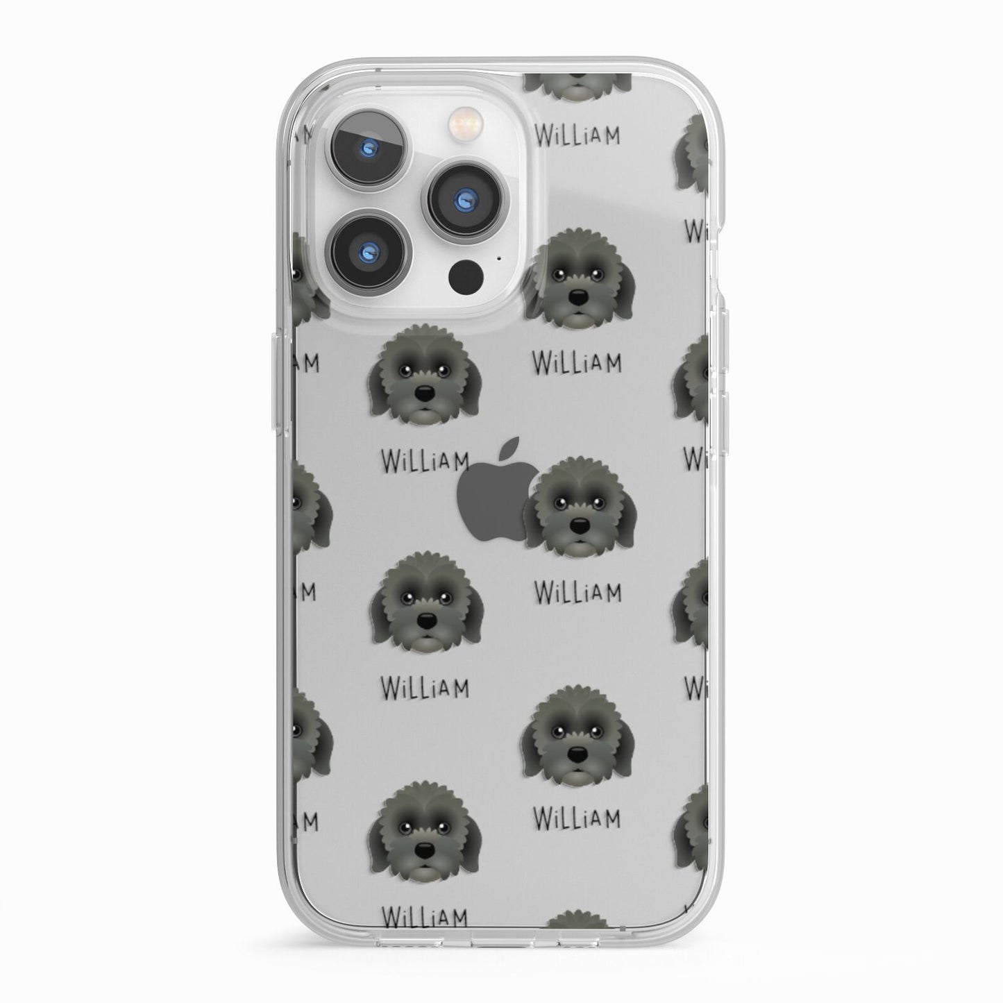 Lachon Icon with Name iPhone 13 Pro TPU Impact Case with White Edges