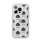 Lachon Icon with Name iPhone 14 Pro Glitter Tough Case Silver