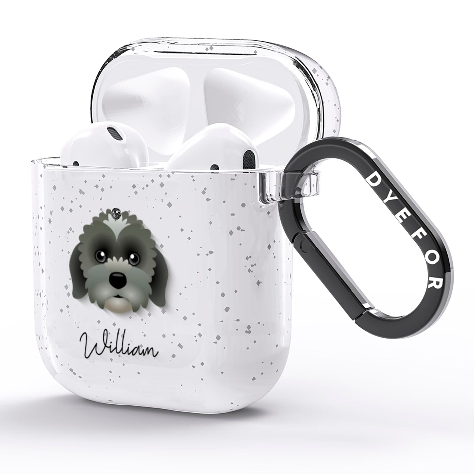 Lachon Personalised AirPods Glitter Case Side Image