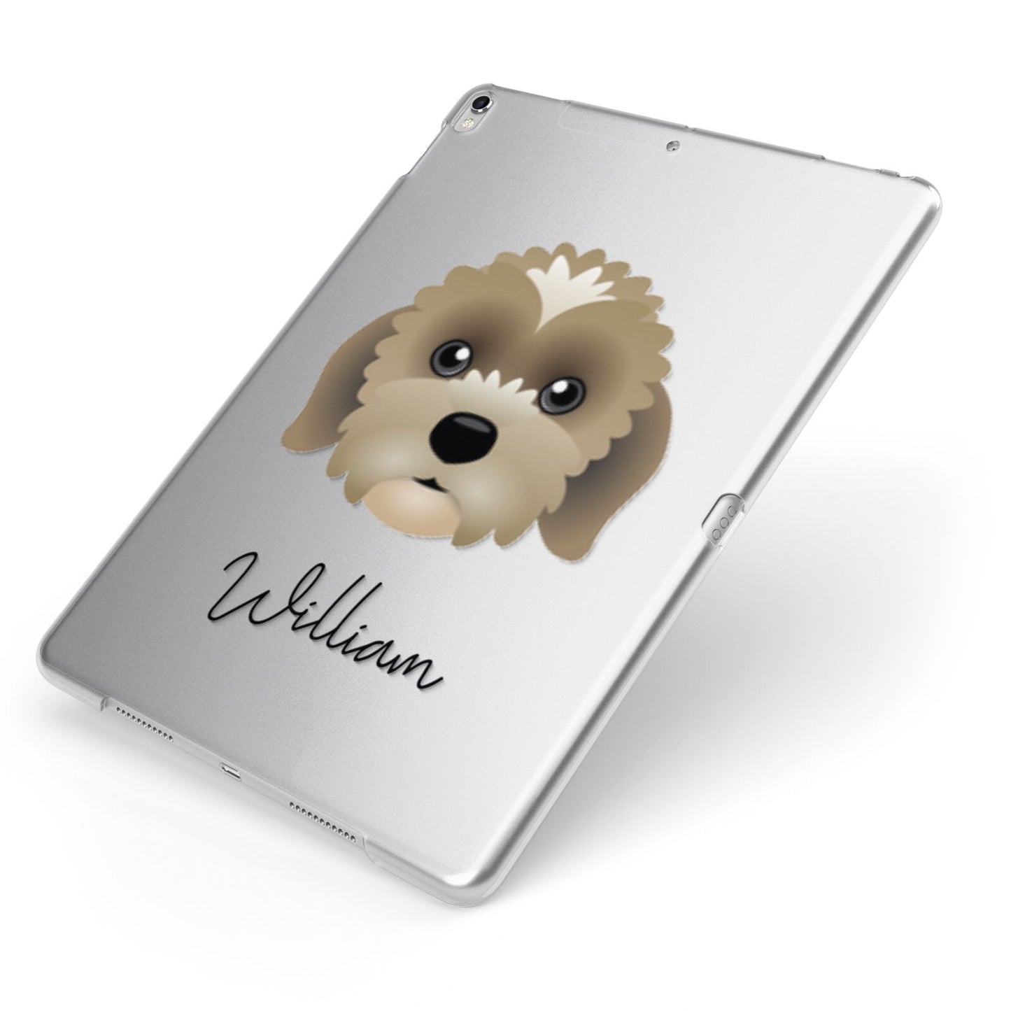Lachon Personalised Apple iPad Case on Silver iPad Side View