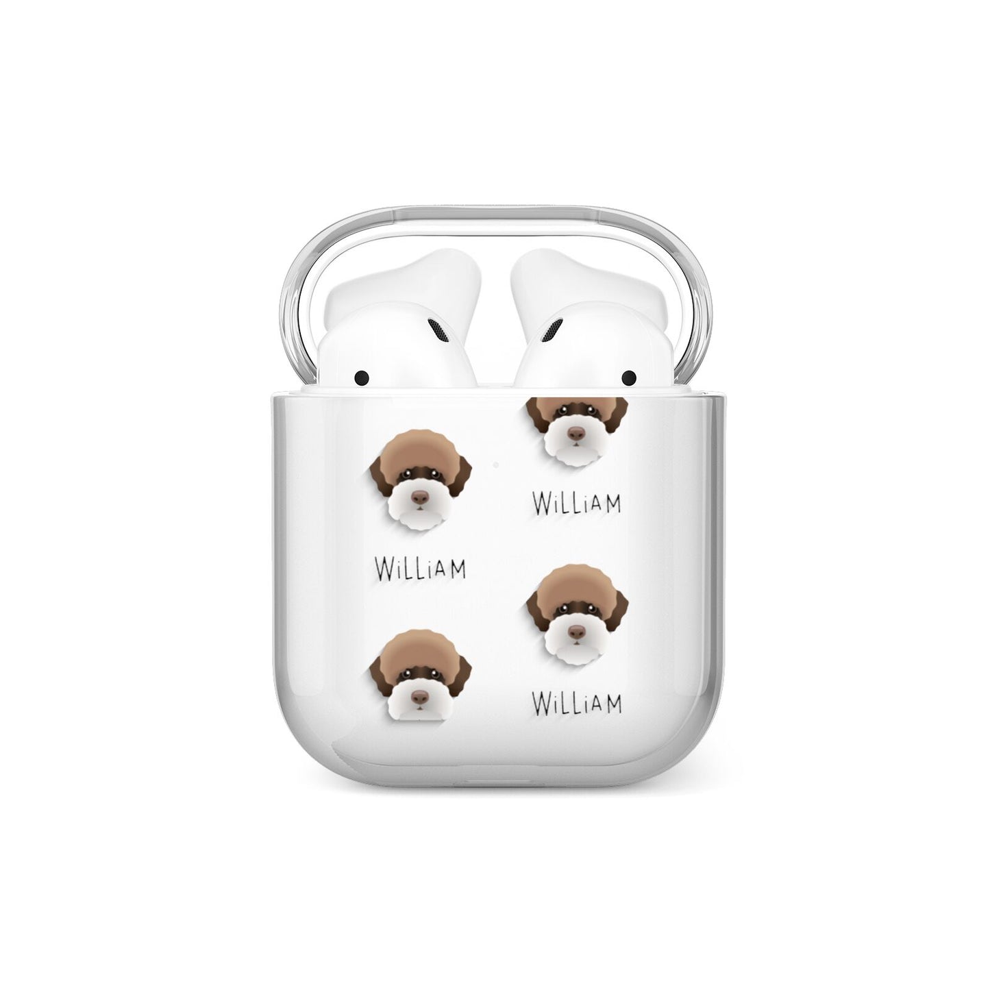 Lagotto Romagnolo Icon with Name AirPods Case
