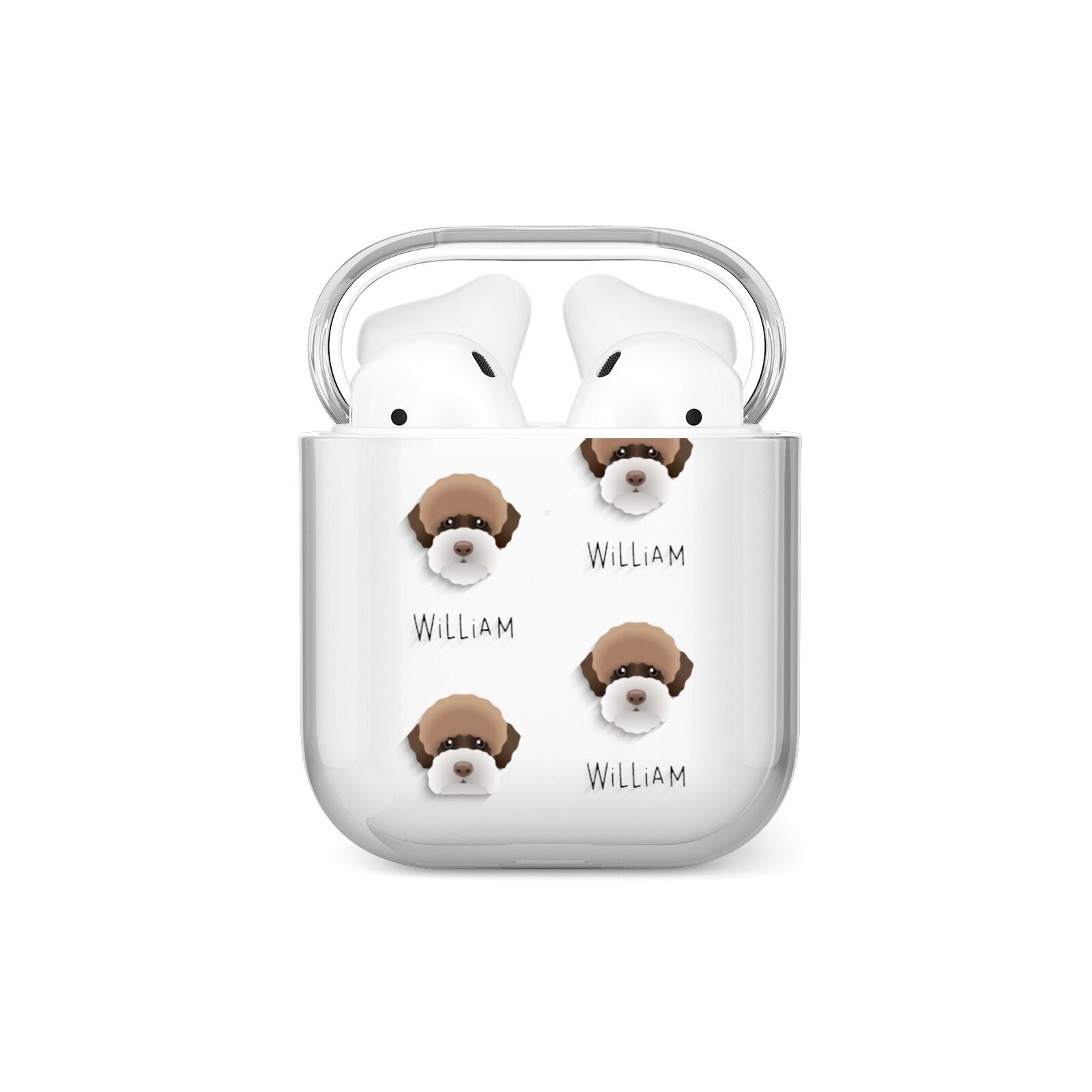 Lagotto Romagnolo Icon with Name AirPods Case