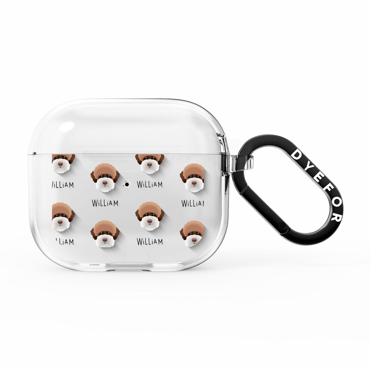 Lagotto Romagnolo Icon with Name AirPods Clear Case 3rd Gen
